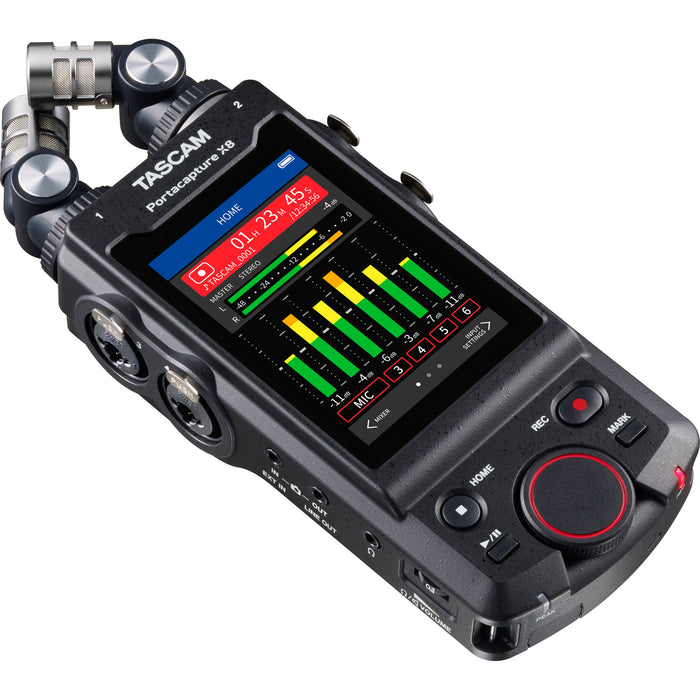 TASCAM Portacapture X8 32-bit 8-channel multitrack audio recorder
