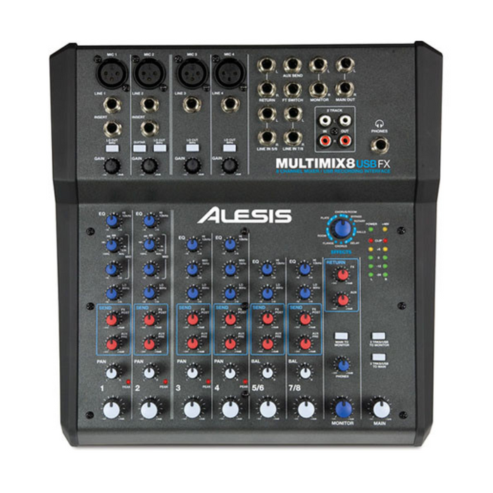 Alesis Multimix8 Mezclador USB 8 Canales 