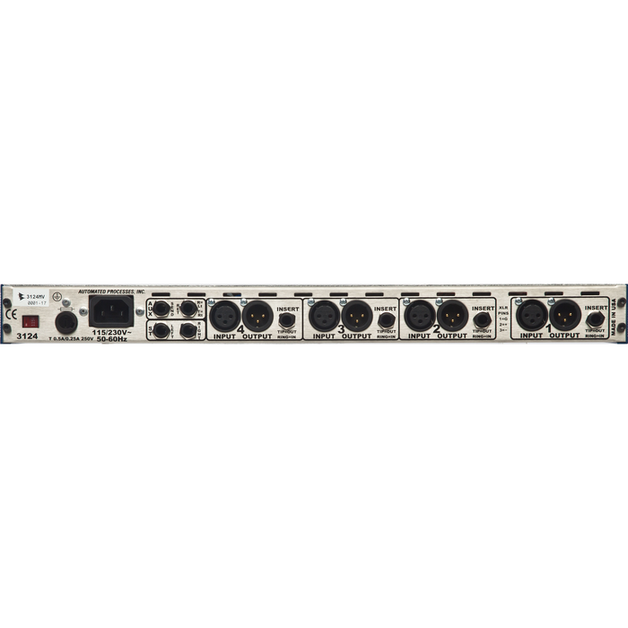 Preamplificador de micrófono de 4 canales API 3124MV