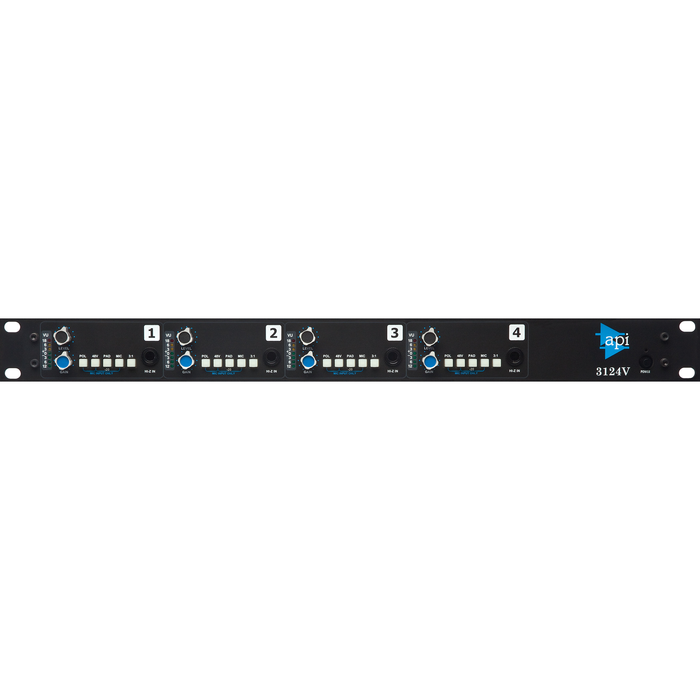Preamplificador de micrófono de 4 canales API 3124V
