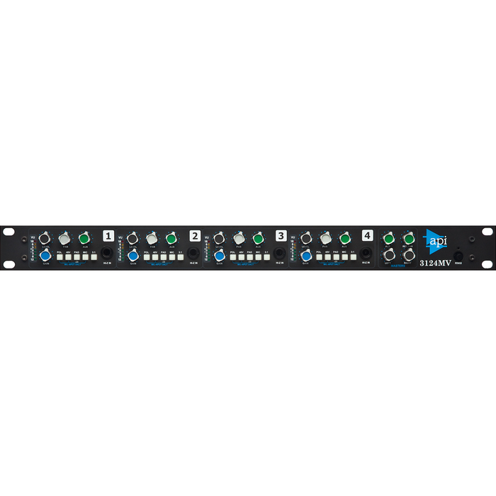 Preamplificador de micrófono de 4 canales API 3124MV