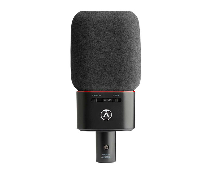 Micrófono de condensador profesional Austrian Audio OC18 Studio Set patrón cardioide (negro) 