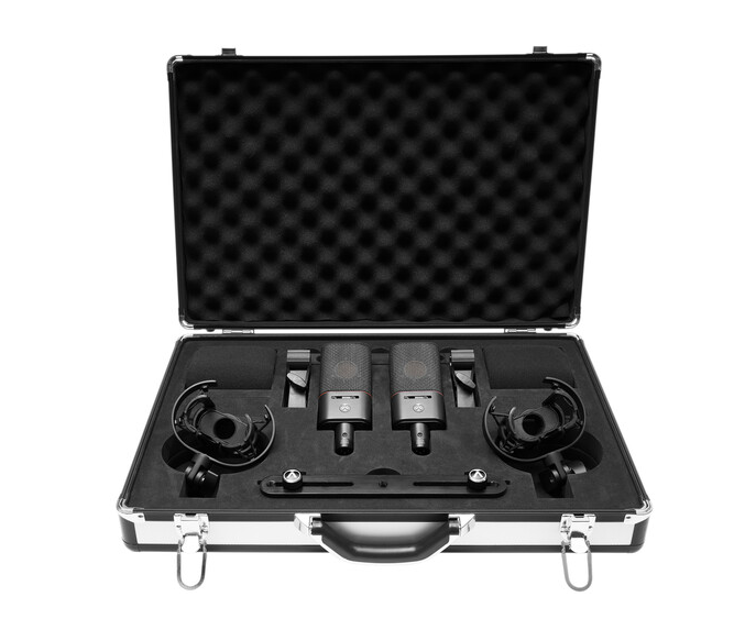Pair of Professional Condenser Microphones Austrian Audio OC18 Dual Set Plus cardioid pattern (2 units) - black 