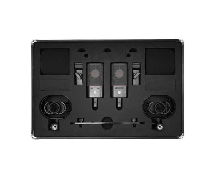 Pair of Professional Condenser Microphones Austrian Audio OC18 Dual Set Plus cardioid pattern (2 units) - black 