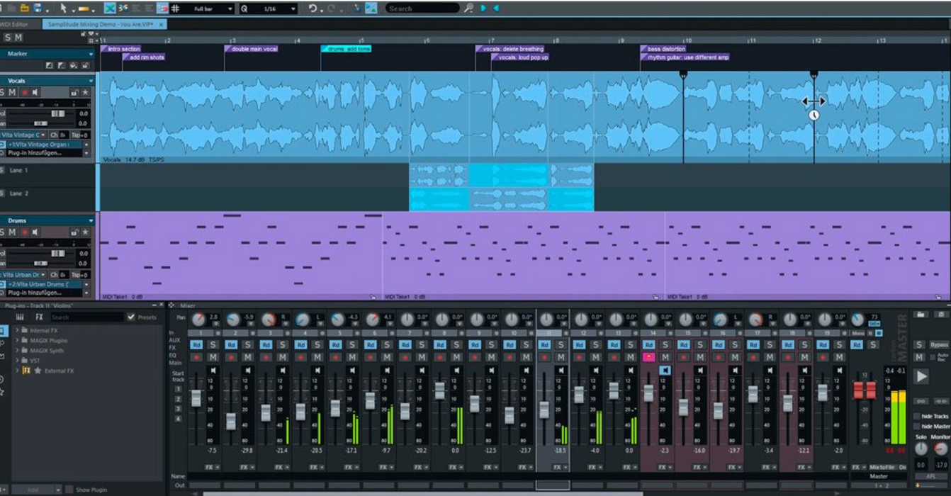 MAGIX SAMPLITUDE Pro X Suite 365