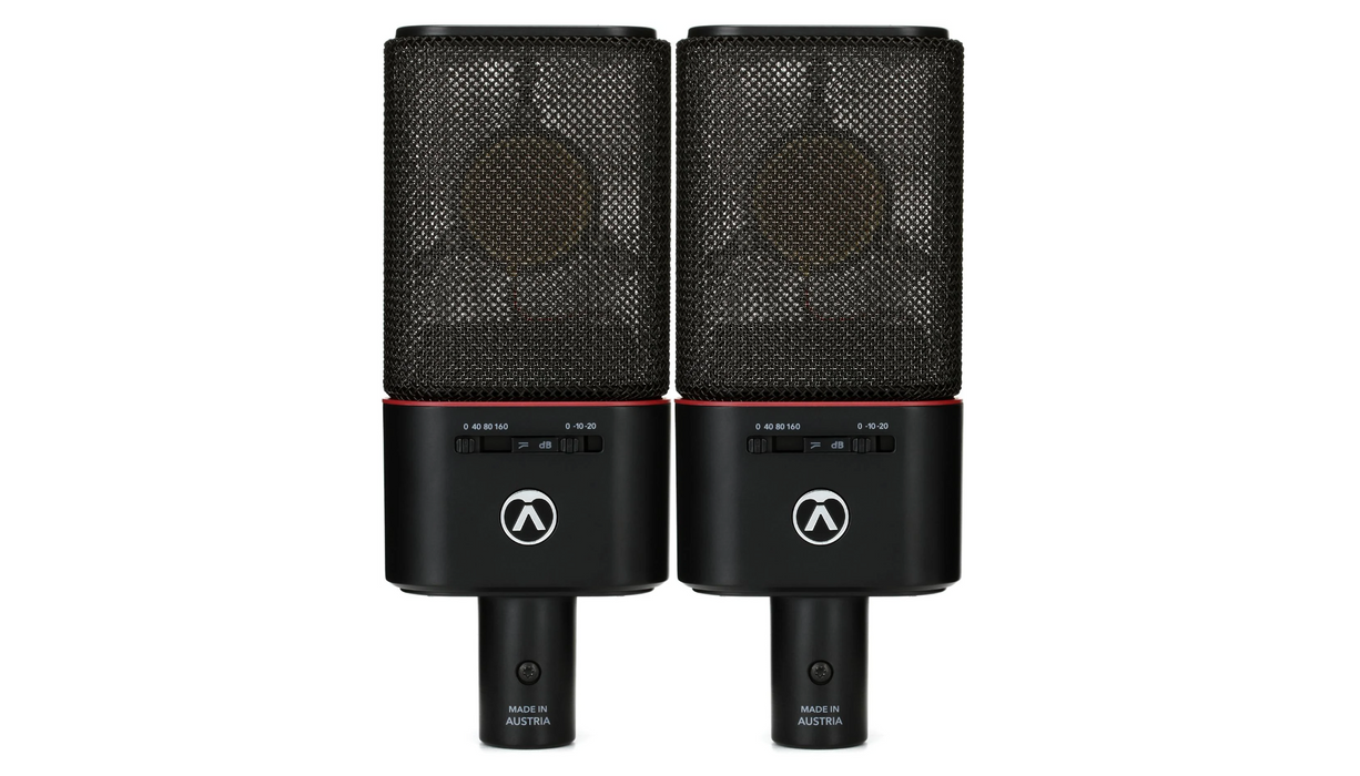 Pair of Professional Condenser Microphones Austrian Audio OC18 Dual Set Plus cardioid pattern (2 units) - black 