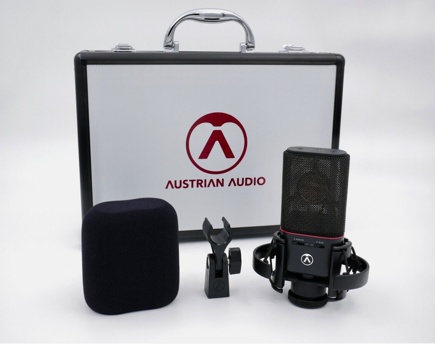 Micrófono de condensador profesional Austrian Audio OC18 Studio Set patrón cardioide (negro) 