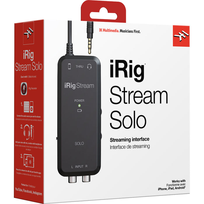 IK Multimedia iRig Stream Solo Interfaz de audio TRRS 1x1