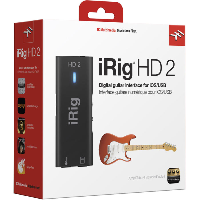 IK Multimedia iRig HD 2 Interfaz para guitarra y bajo 