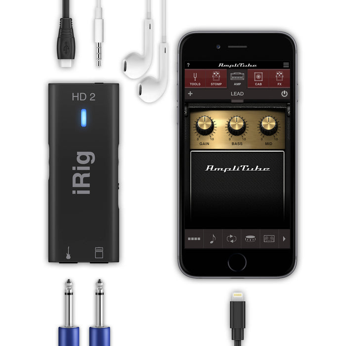 IK Multimedia iRig HD 2 Interfaz para guitarra y bajo 