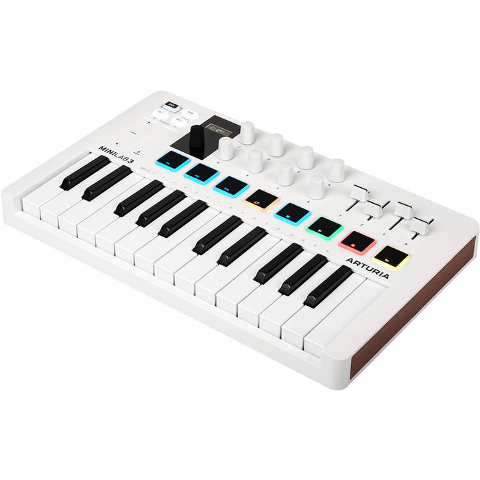 Controlador MIDI Arturia MiniLab 3 USB-C 25 teclas (branco)