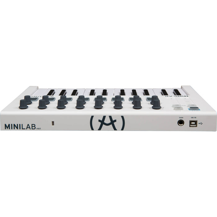 Arturia MiniLab MkII USB 25 Key MIDI Controller (White)