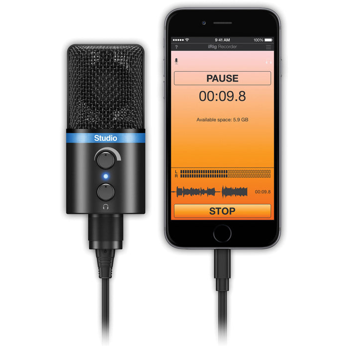 IK Multimedia iRig Mic Studio Micrófono condensador cardioide USB