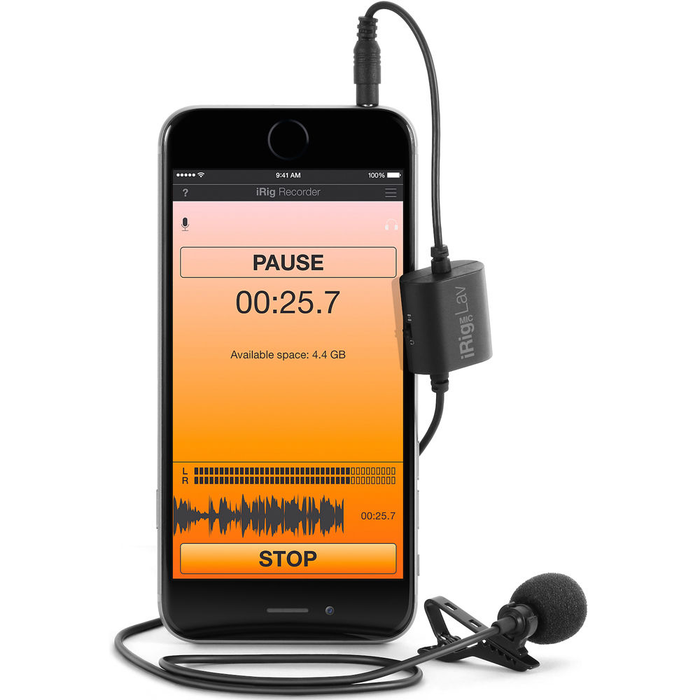 IK Multimedia iRig Mic Lav Lavalier Micrófono Condensador Omnidireccional