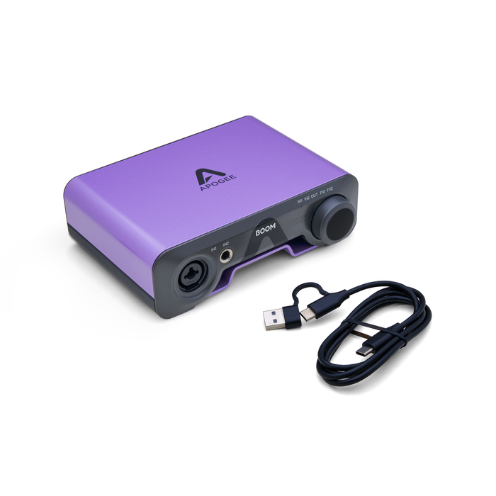 Interfaz de audio Apogee BOOM USB-C 2x2