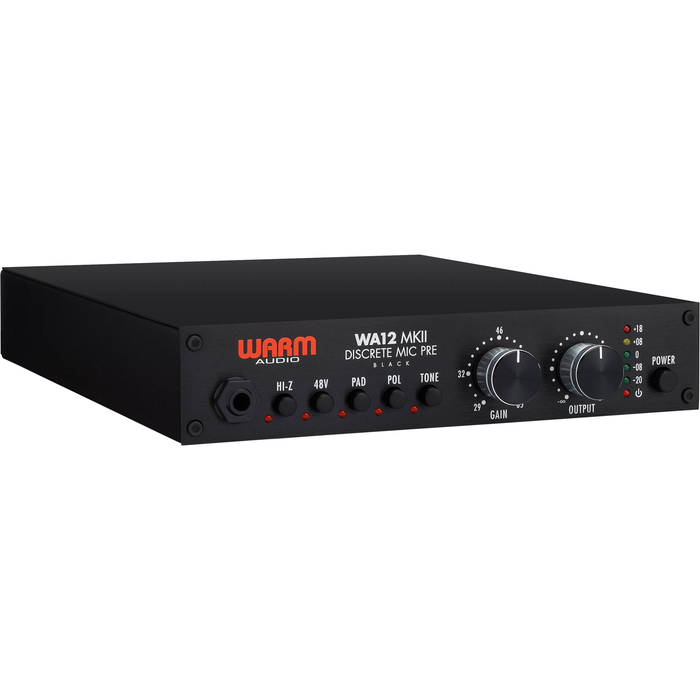 Warm Audio WA12 MKII preamplificador de micrófono negro
